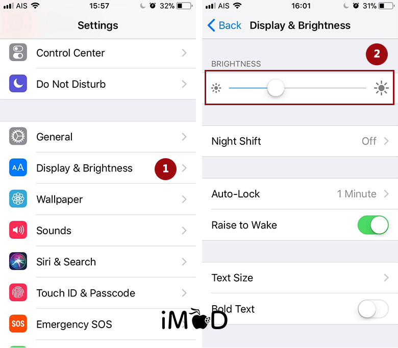 Set Auto Brightness 3 After Update Ios 11