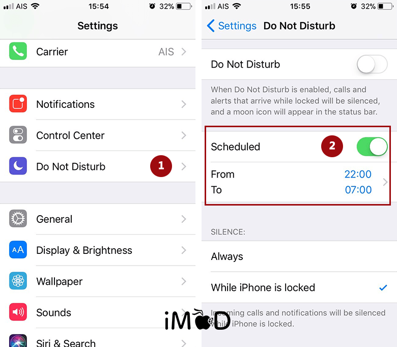 Set Do Not Disturb After Update Ios 11