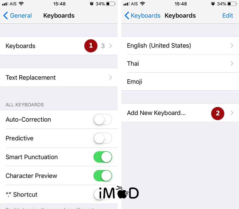 Set Keyboard 2 After Update Ios 11