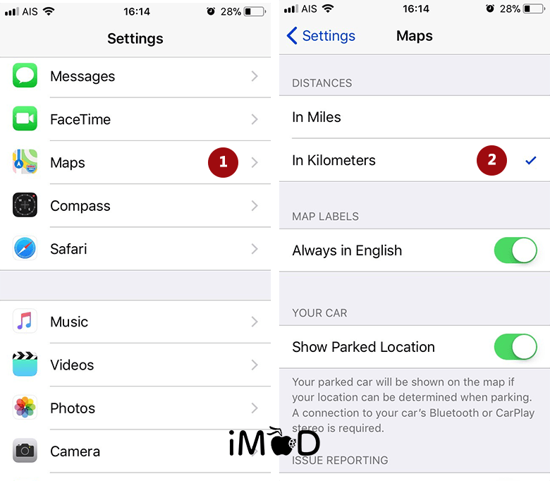 Set Map Distances After Update Ios 11