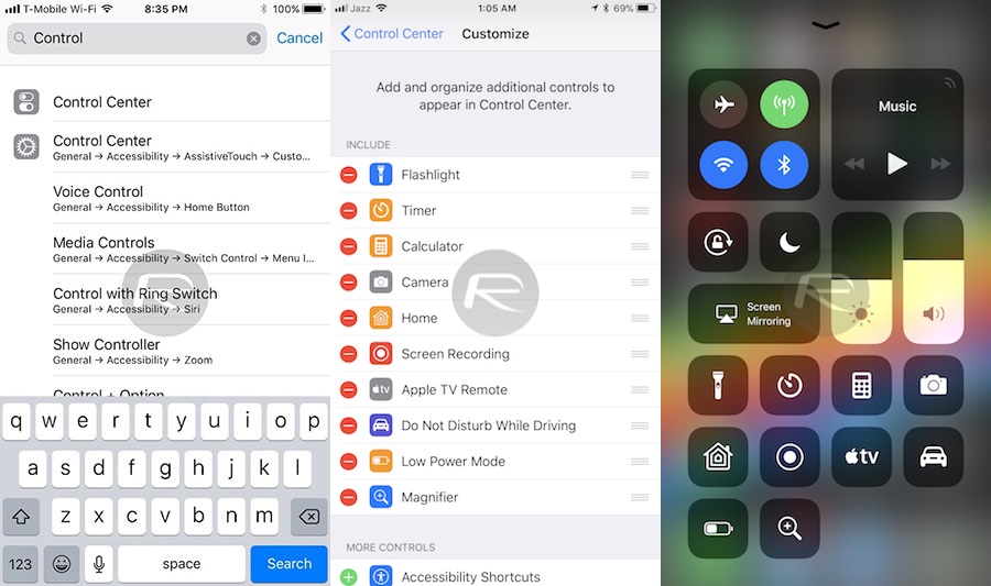 Settings Search Horz
