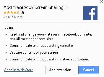 Facebook Live Screenshare