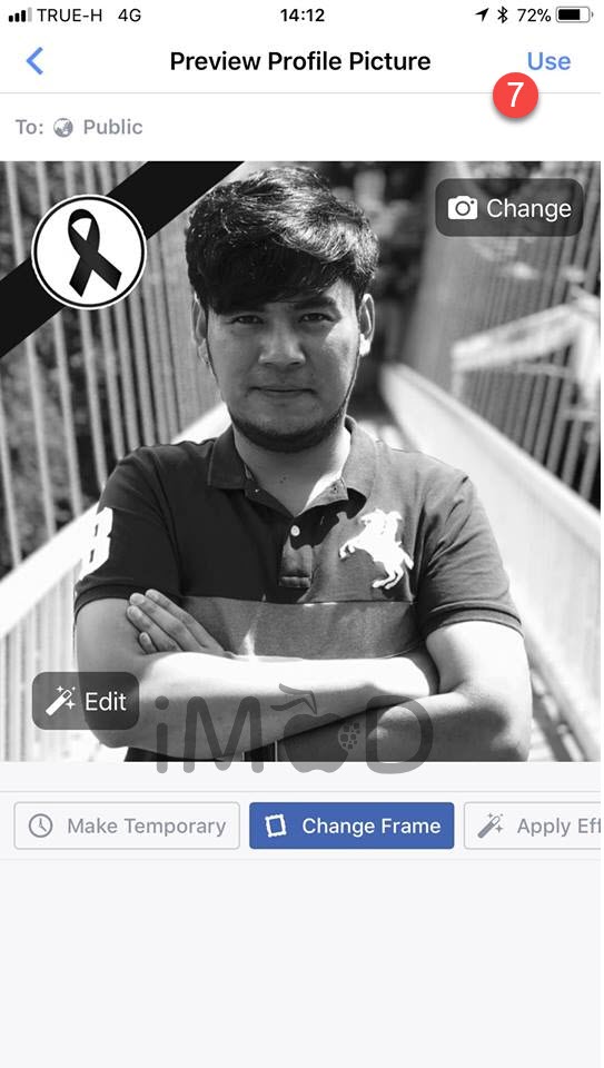 Facebook Profile Blackwhite Ribbon 6