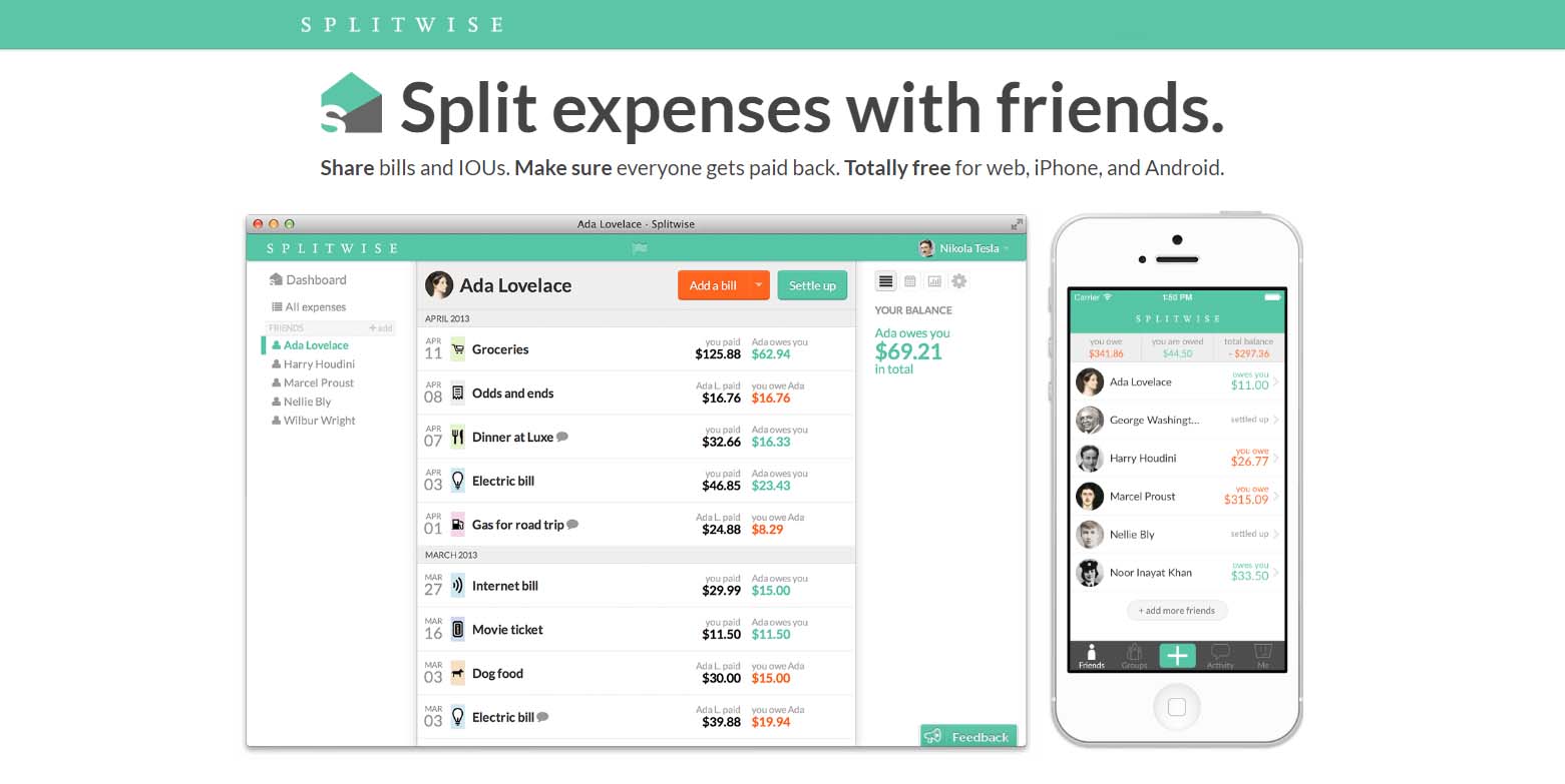 App Splitwise Content1