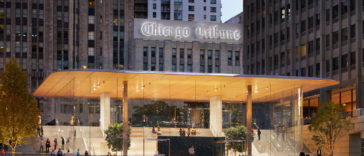 Chicago Michigan Ave Pioneer Court Front Entrance