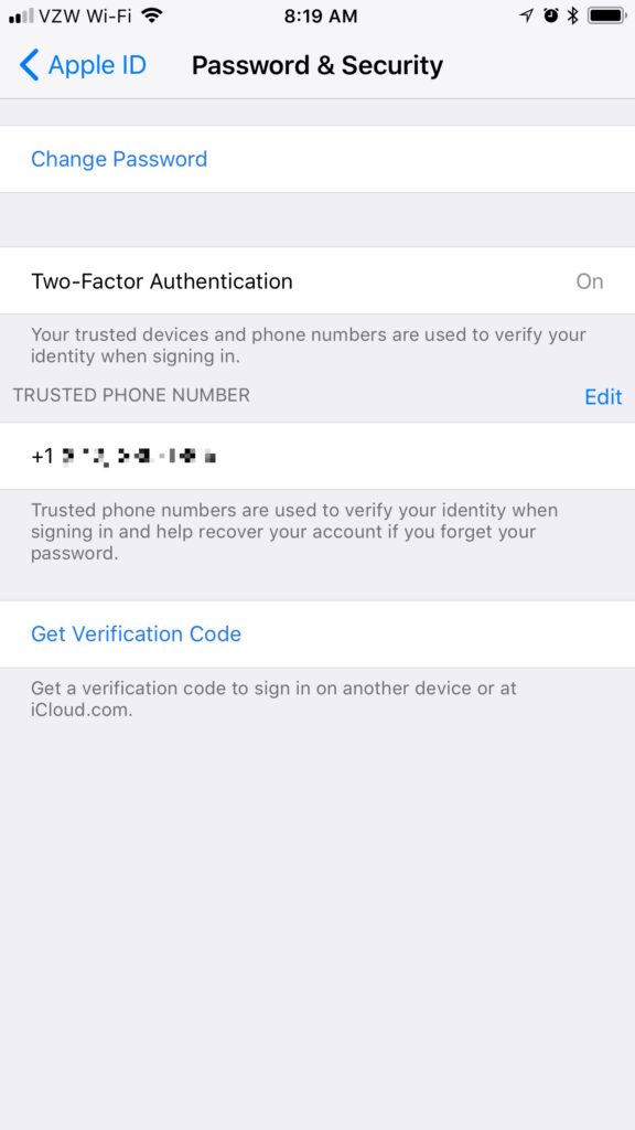 Ios 11 2fa Option