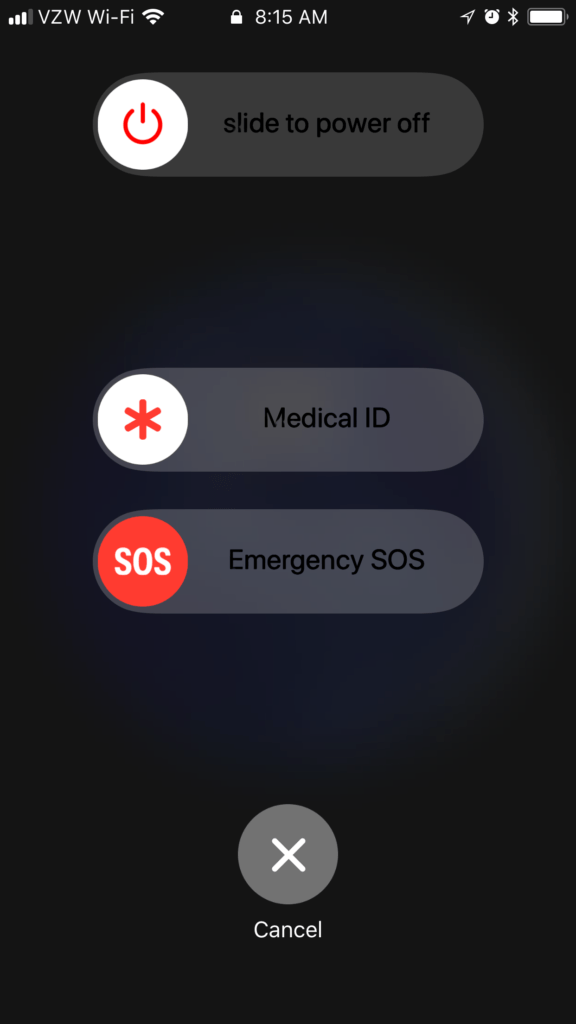 Ios 11 Sos Screen