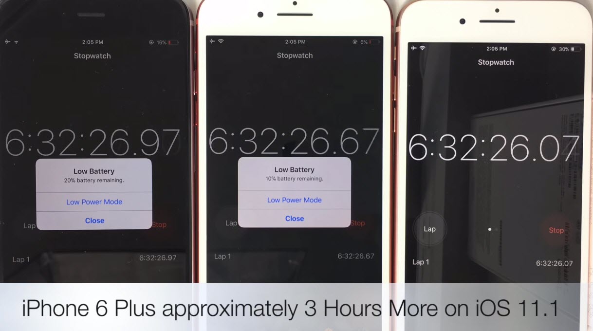 Ios 11 1 Beta 4 Vs Ios 11 0 3 Battery Test 3