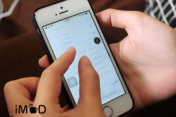 One Handed Zoom Apple Maps Ios 11 2