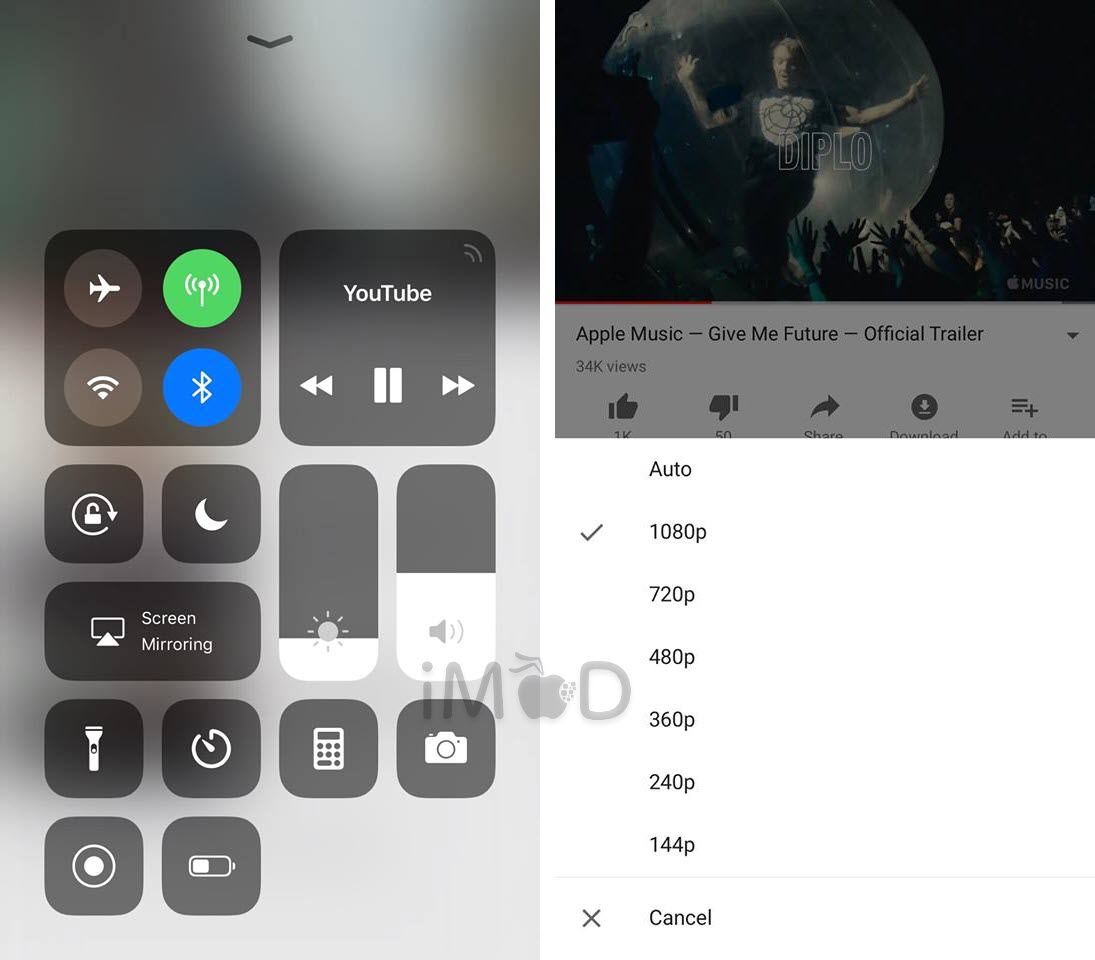Youtube 12 40 Choose Quality While Connect Cellular 1