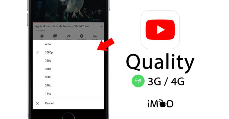 Youtube 12 40 Choose Quality While Connect Cellular
