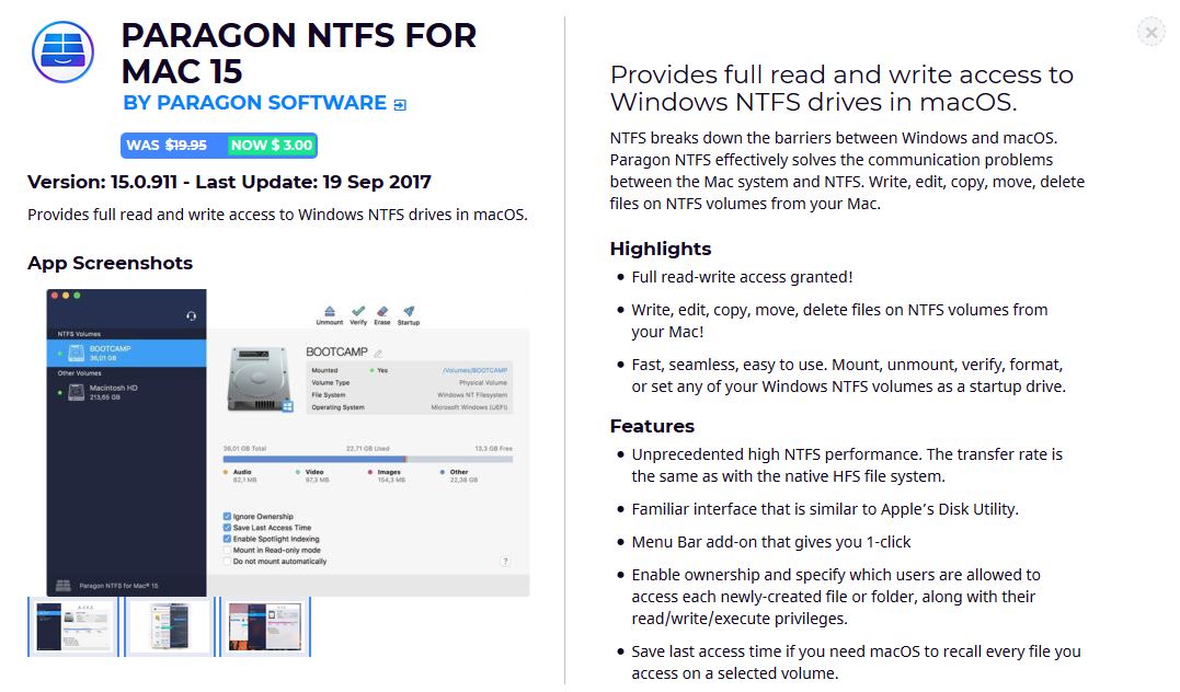 Paragon Ntfs For Mac 15