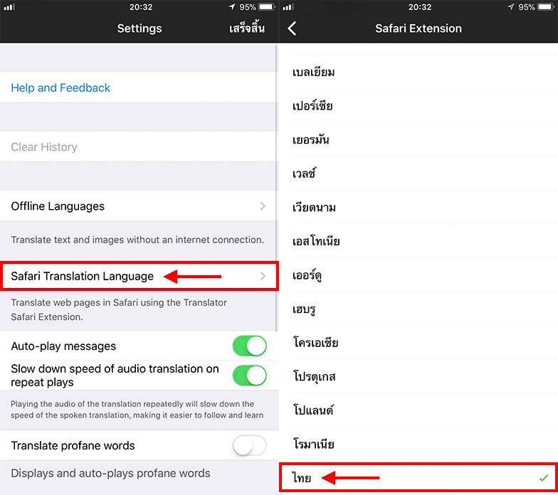 Safariextentions Microsofttranslator Setting2