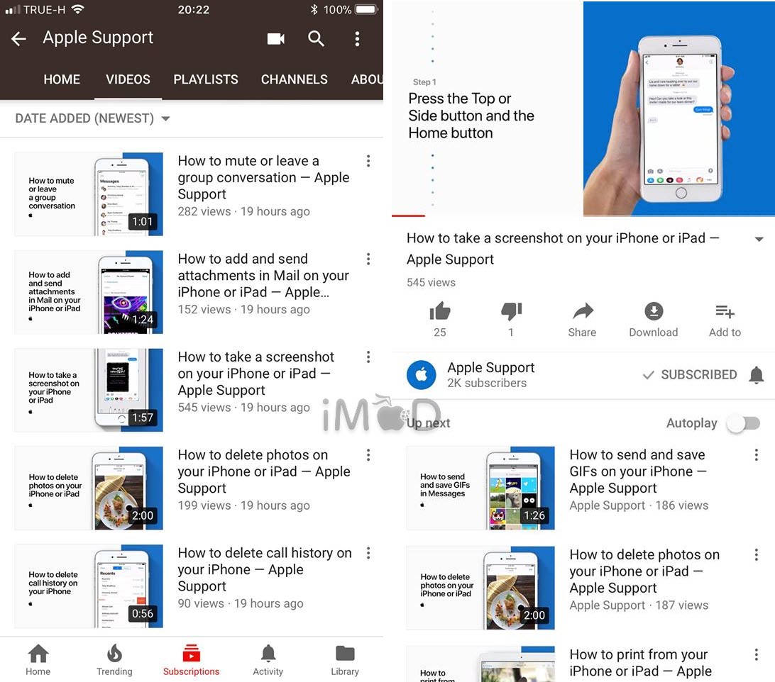 Apple Support Youtube Channel 3