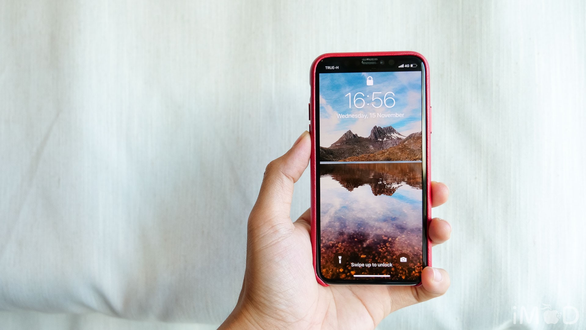 Iphone X Leather Case Product Red 6578