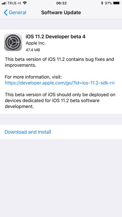 Ios 11 2 Beta 4 1