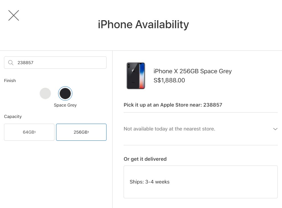 Iphone X Apples Store Pickup 6 Nov 2017 2