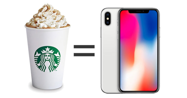 Iphone X Coffee Cost