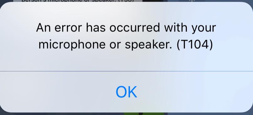 Iphone X Line Microphone Speaker Error T104