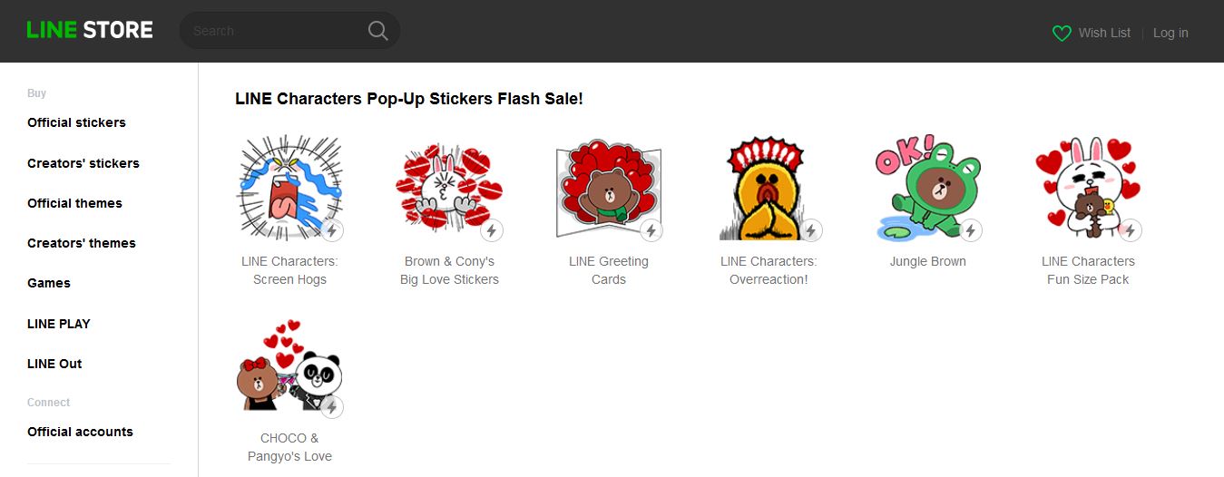 Line Characters Pop Up Stickers Flash Sale!