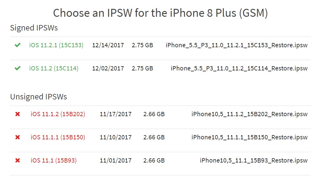 Apple Stop Signing Downgrade Ios 11 1 2 1
