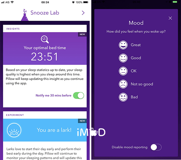 Apple Wath Work With Pillow App For Snooze Lap