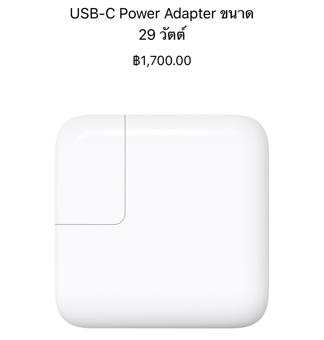 apple 29w usb-c power adapter