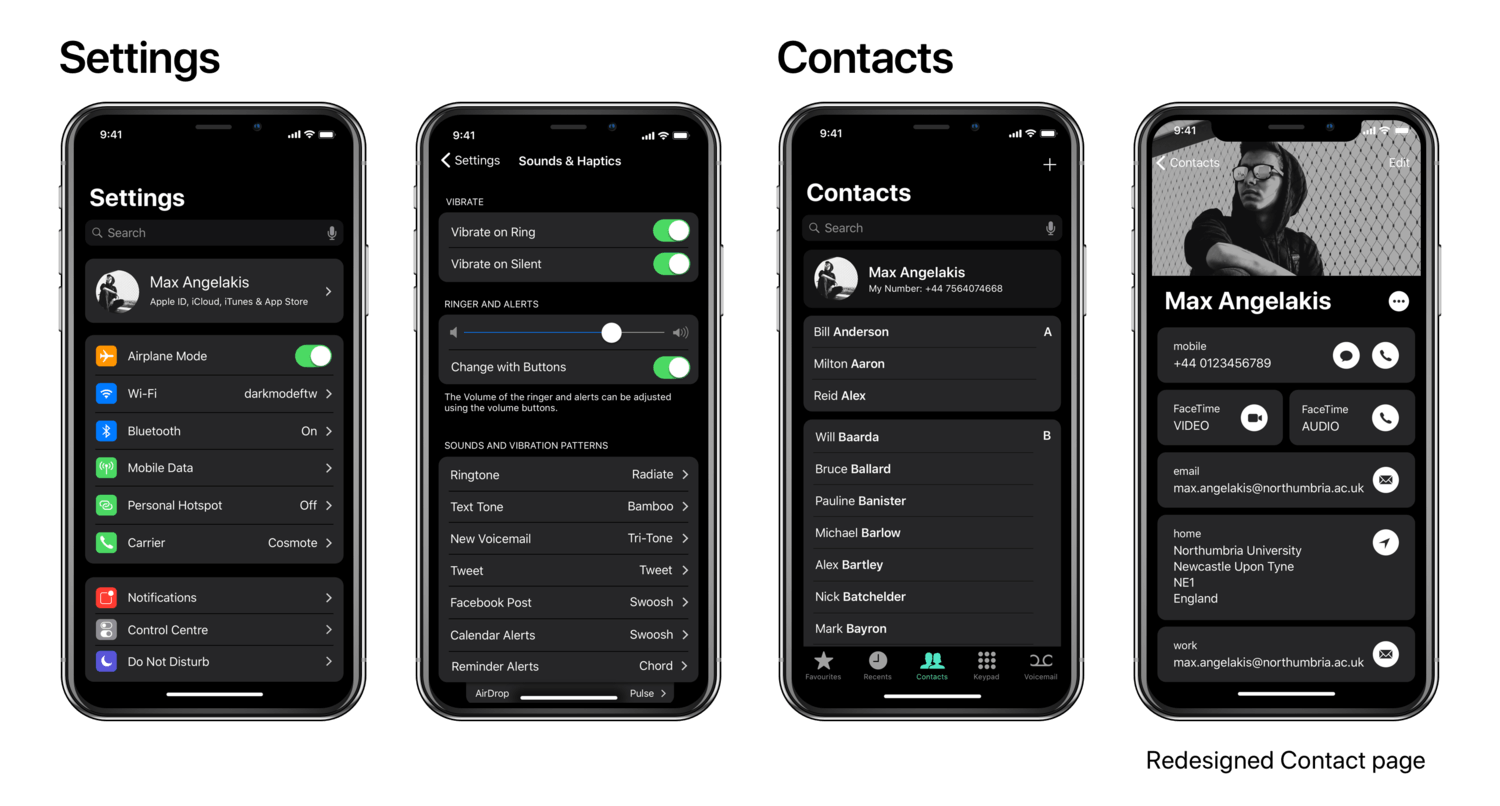 Ios11 Darkmode Iphonex Concept Image 2