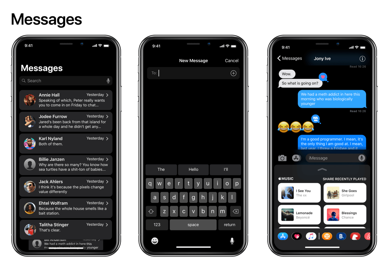Ios11 Darkmode Iphonex Concept Image 3