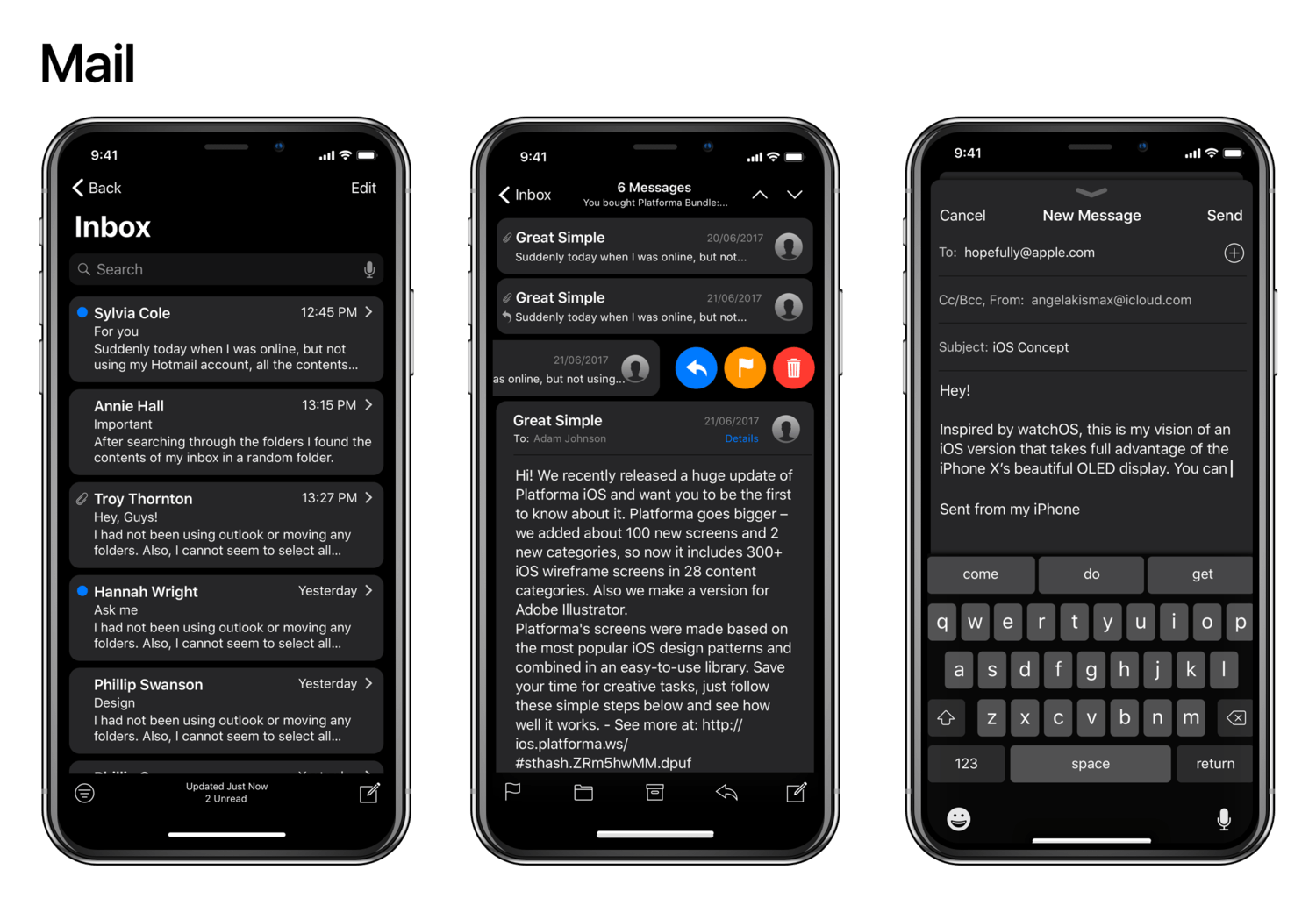 Ios11 Darkmode Iphonex Concept Image 4