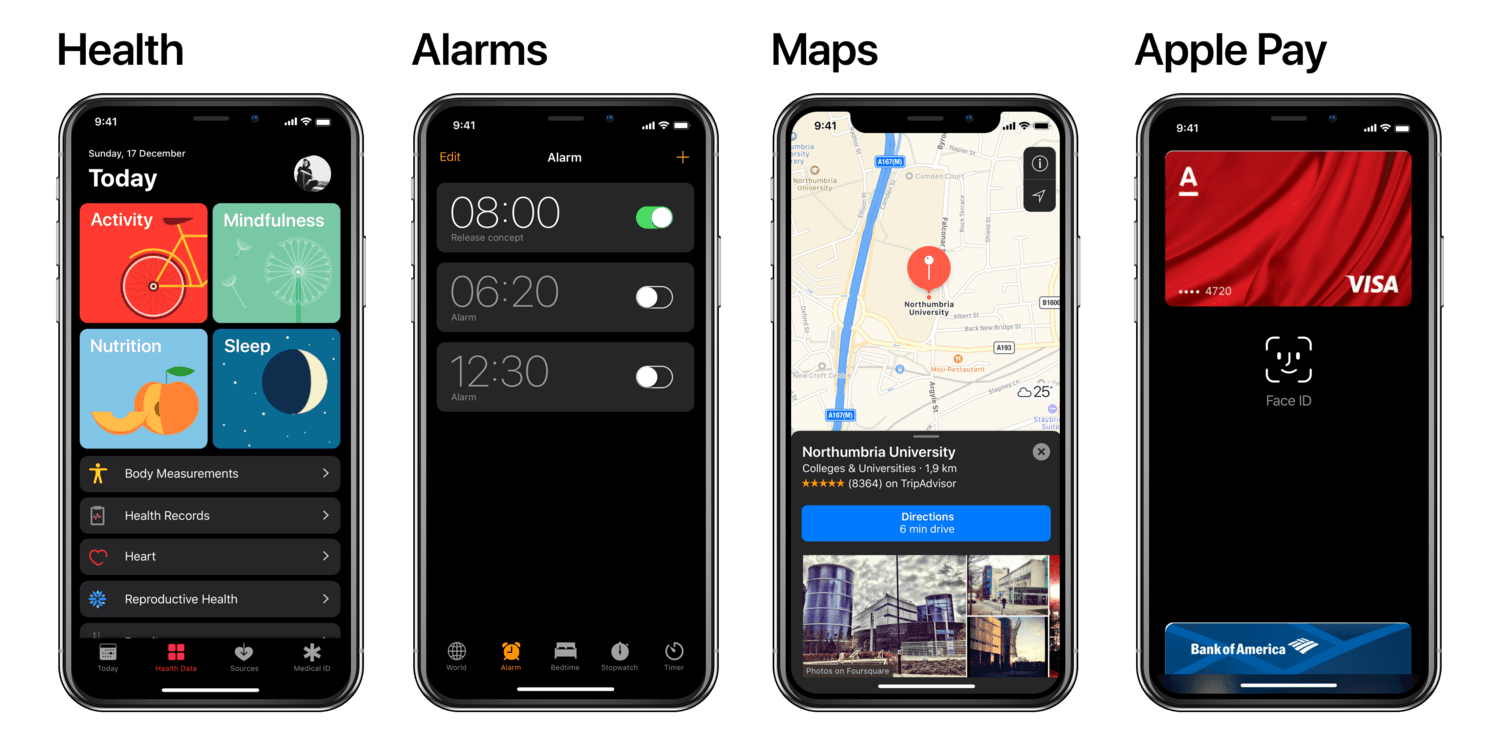 Ios11 Darkmode Iphonex Concept Image 7