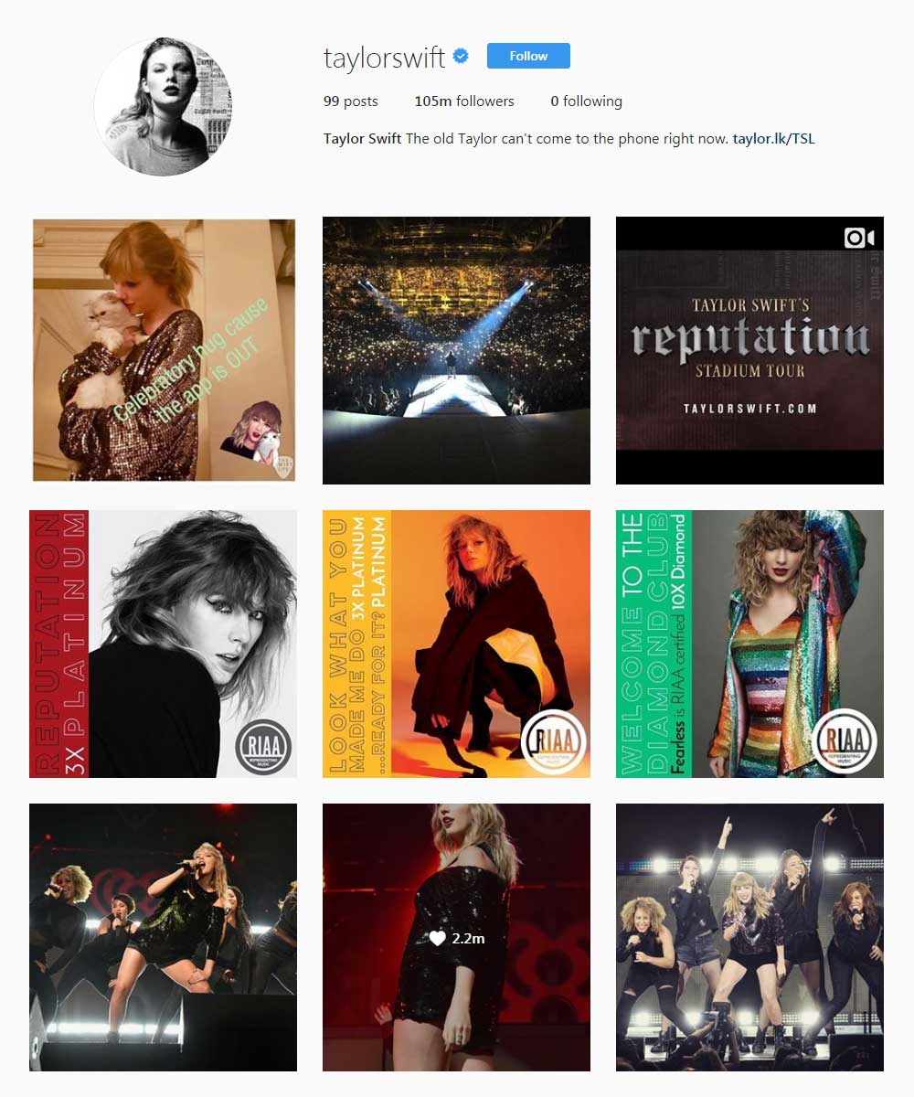 #5instagram Followers Taylorswift