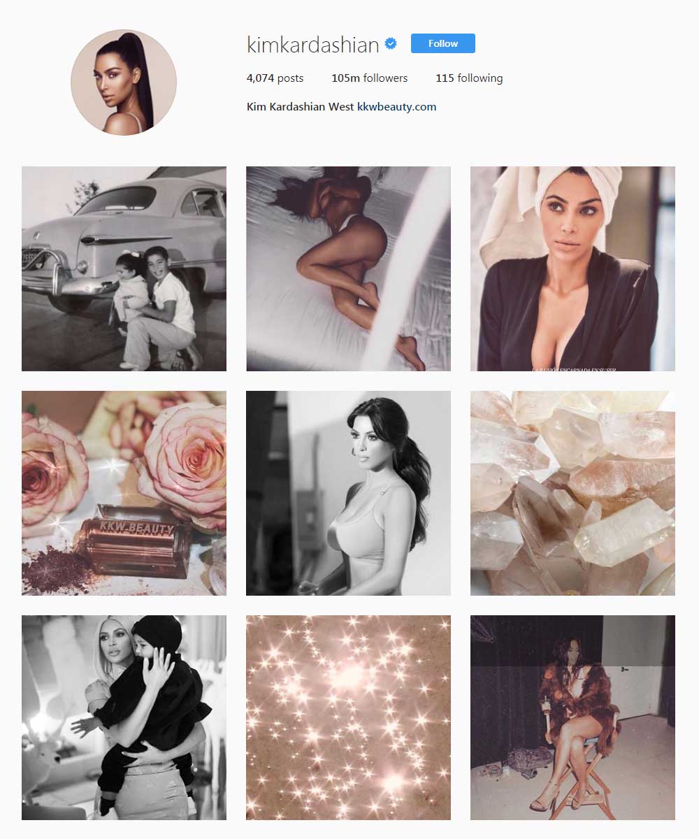 #6instagram Followers Kimkardashian