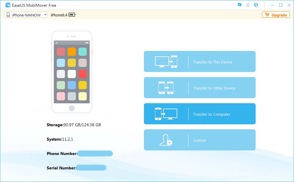 Easeusmobimoverfree3.0 Howto Transfer Iphone To Computer1