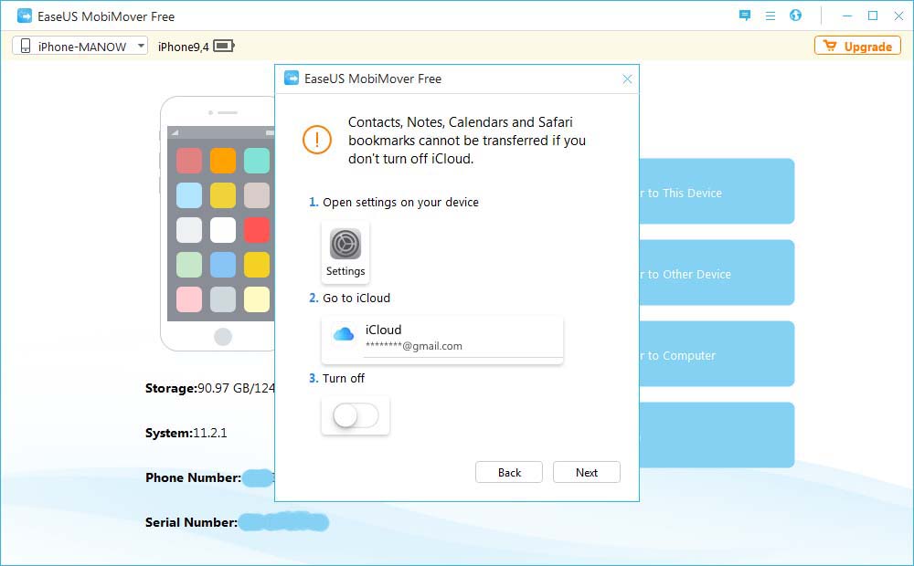 Easeusmobimoverfree3.0 Howto Transfer Iphone To Computer4