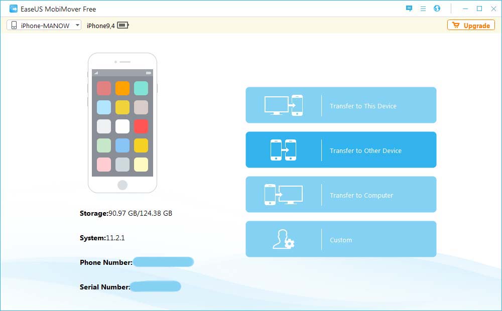 Easeusmobimoverfree3.0 Howto Transfer Iphone To Iphone1