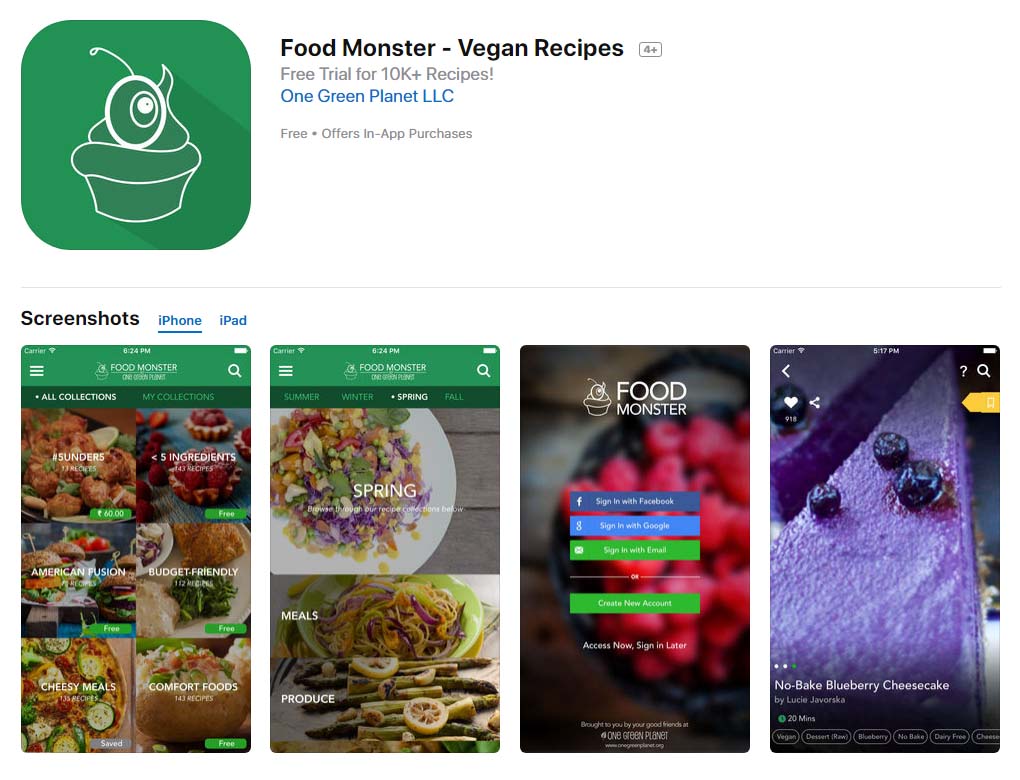 App Foodmonster Content1