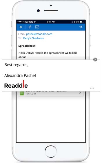 App Spark Content Signoffwithaswipe