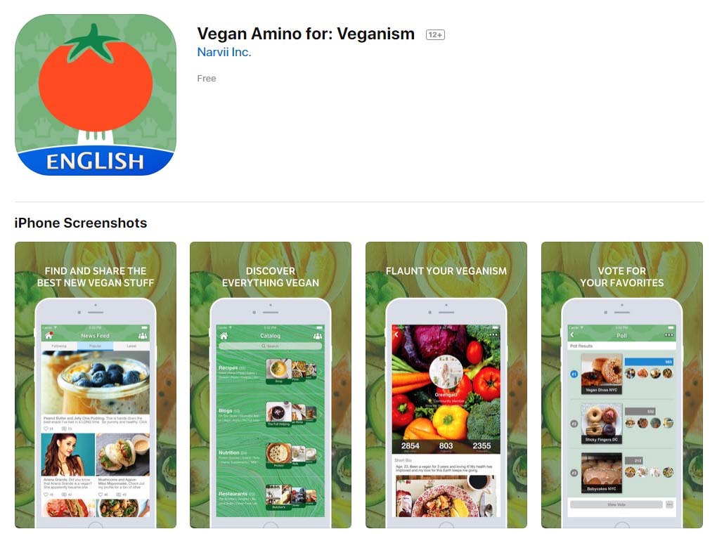 App Veganaminoforveganism Content1