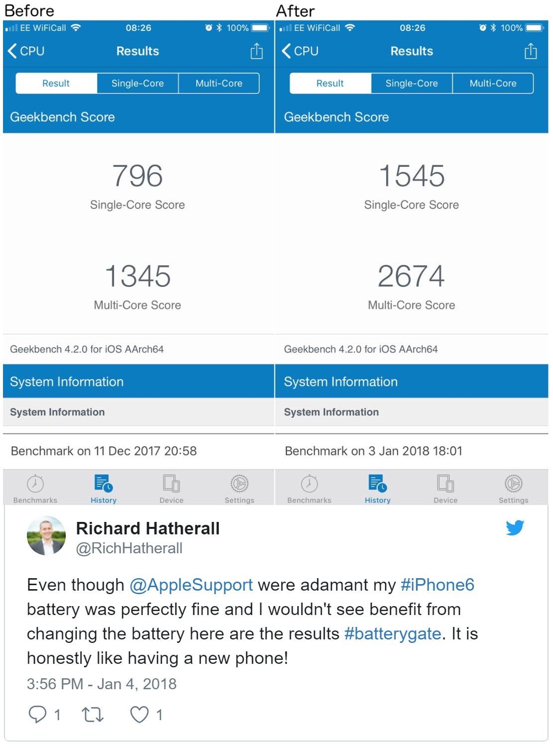 Apple Battery Replacement User Complain 4