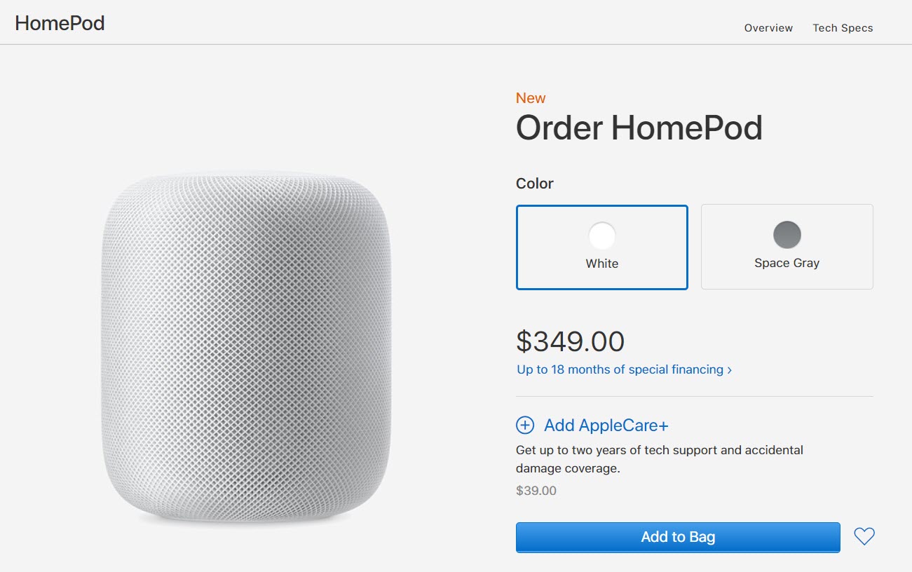 Homepod Order