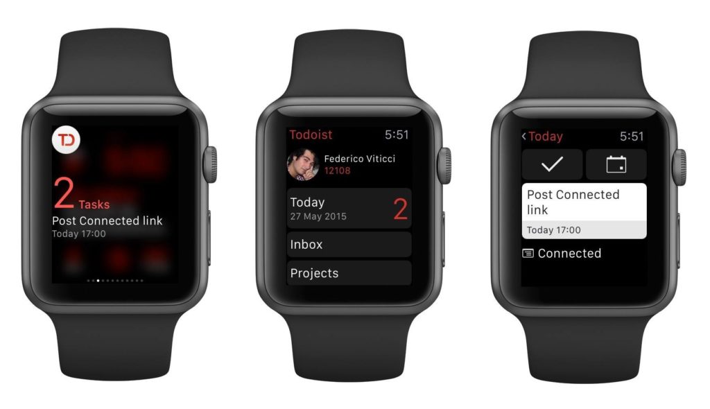 Todoist App Apple Watch