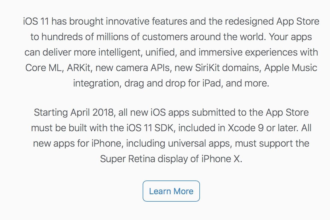 Apple Require Developer Update App Support Iphone X Display 1