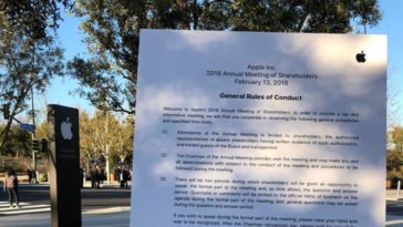 Apple Shareholder Meeting 2018 Summary