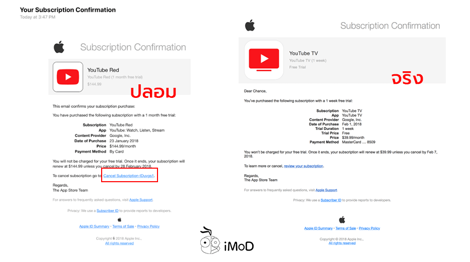 Applestore Fake Phishing Email 1