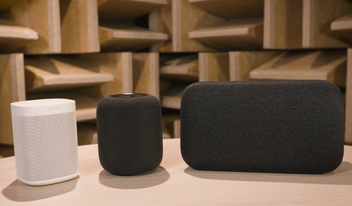 Homepod Sonos One Google Home Max