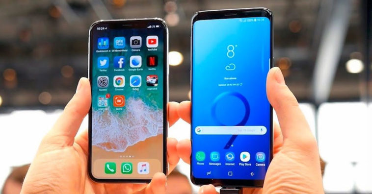Iphone X Galaxy S9