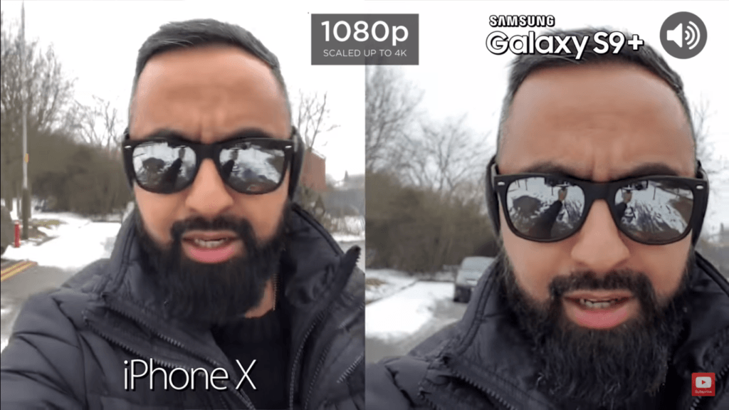 1 Video Font Camera Compare Iphone X Vs Samsung Galaxy S 9 Plus
