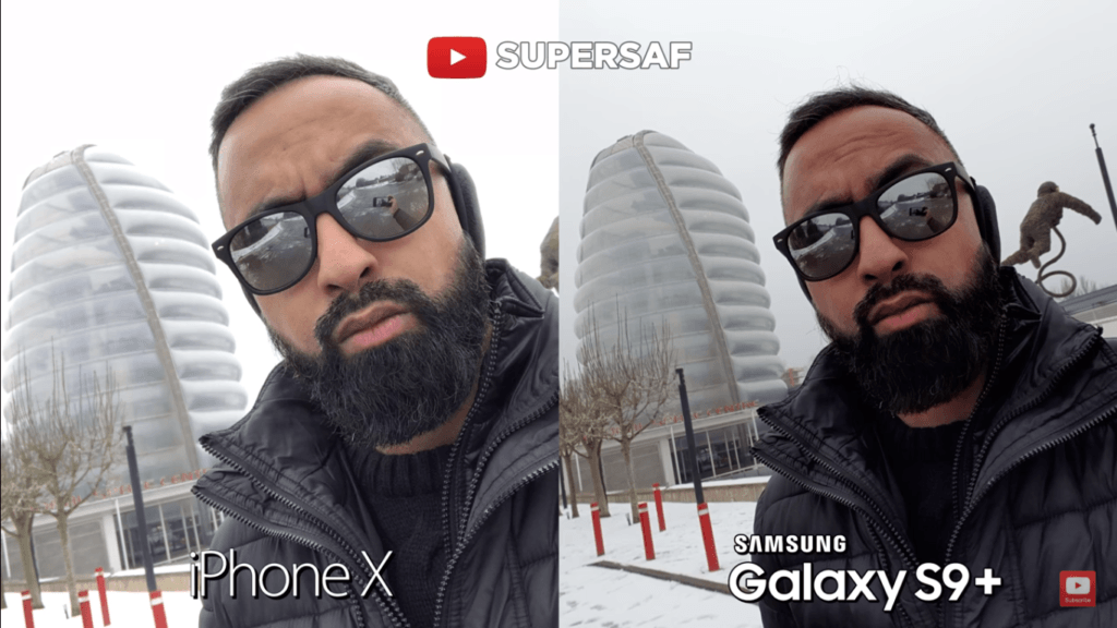 12 Selfie Camera Compare Iphone X Vs Samsung Galaxy S 9 Plus