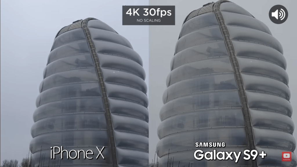 3 Video Back Camera Compare Iphone X Vs Samsung Galaxy S 9 Plus